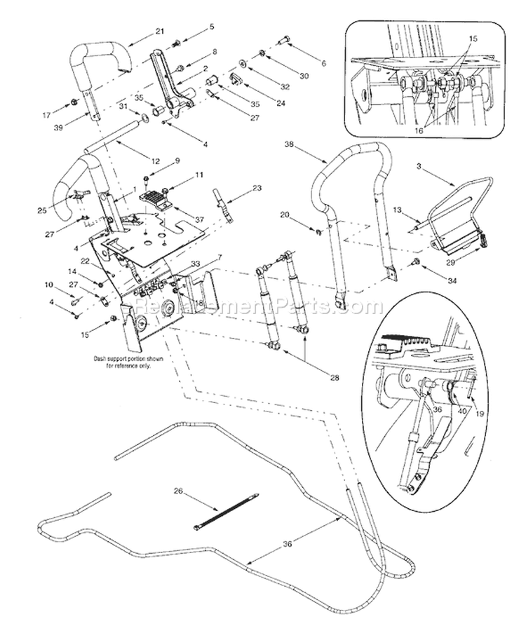 Page A Diagram and Parts List for 13AU624H401 2001 Yard Man Lawn Tractor